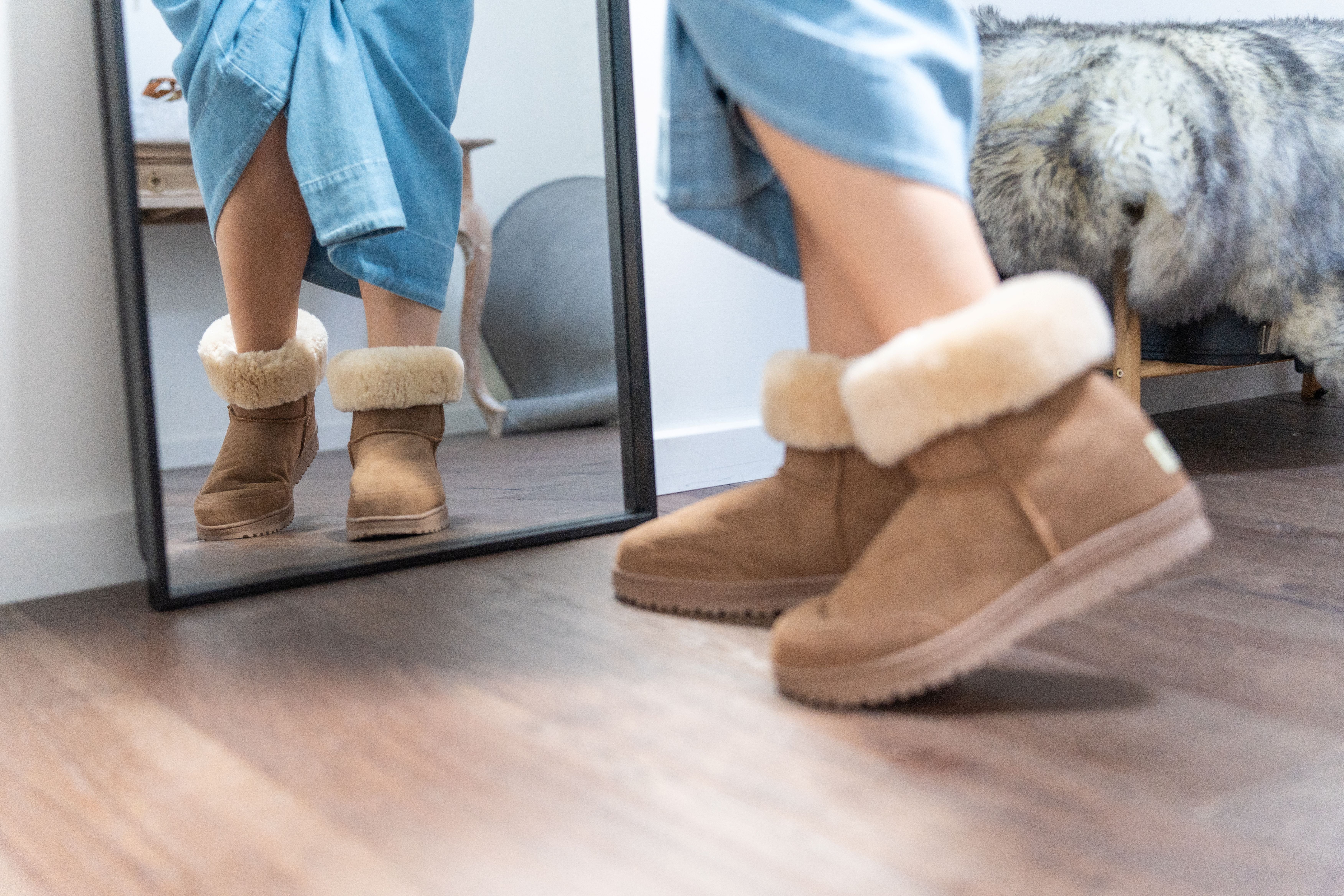 sheepskin slipper